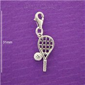 Charm raqueta plata