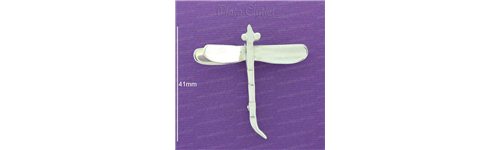 Broches plata lisa