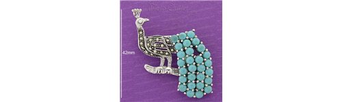 Broches piedra nacar