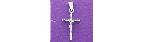 Colgantes cruces plata