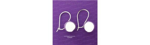 Pendientes bola de plata